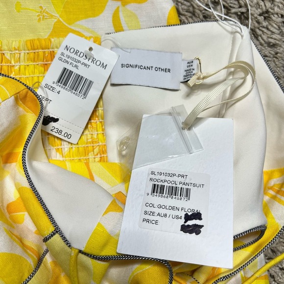 Yellow Floral Jumpsuit - Picture 14 of 16